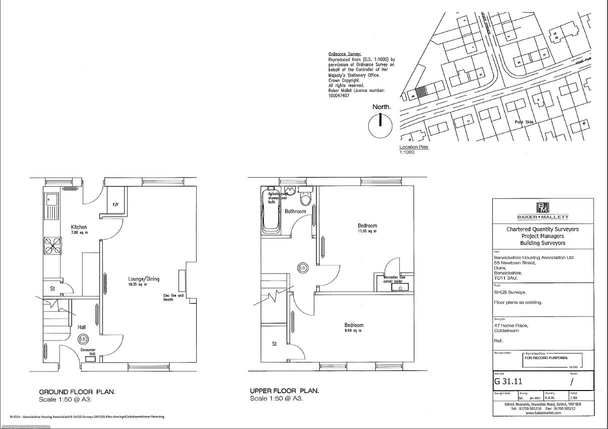2 bedroom mid terraced house in Coldstream, Scottish Borders These Homes