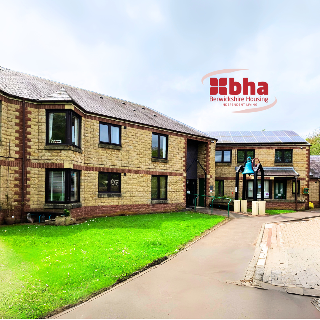 1 bedroom 1st floor flat with lift in DunsBoston Court, Scottish